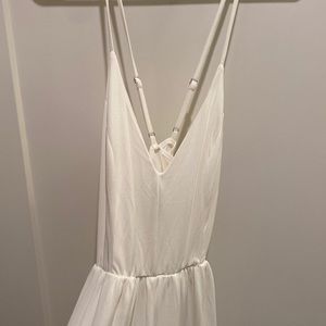 Brand New never been worn white Kittenish wide leg romper!